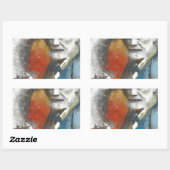 Sticker Rectangulaire Sigmund (Feuille)