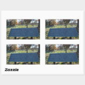 Sticker Rectangulaire Signal de respect (Feuille)