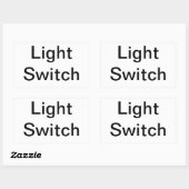 Sticker Rectangulaire Signal du commutateur lumineux (Feuille)