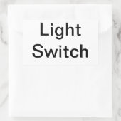 Sticker Rectangulaire Signal du commutateur lumineux (Sac)