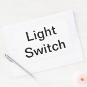 Sticker Rectangulaire Signal du commutateur lumineux (Enveloppe)