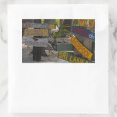 Sticker Rectangulaire Signal Point Rum Grand Cayman (Sac)