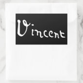 Sticker Rectangulaire Signature de Vincent Van Gogh (Sac)
