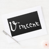 Sticker Rectangulaire Signature de Vincent Van Gogh (Enveloppe)