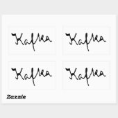 Sticker Rectangulaire Signature Franz Kafka (Feuille)