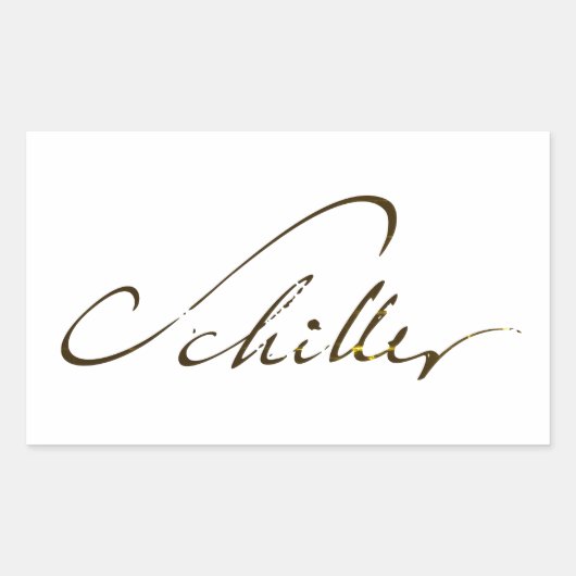 Sticker Rectangulaire Signature Friedrich Schiller (Devant)