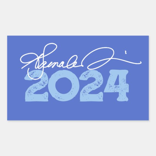 Sticker Rectangulaire Signature Kamala 2024 (Devant)