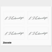 Sticker Rectangulaire Signature Samuel Taylor Coleridge (Feuille)