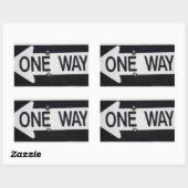 STICKER RECTANGULAIRE SIGNE À SENS UNIQUE (Feuille)
