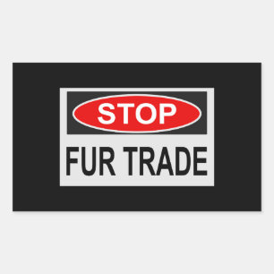 STICKER RECTANGULAIRE SIGNE COMMERCIAL ARRÊT