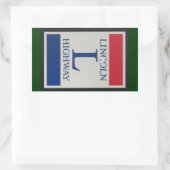 Sticker Rectangulaire SIGNE DE LA ROUTE DE Lincoln (Sac)