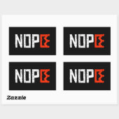 Sticker Rectangulaire Signe de protestation anti-rois Horizontal gras (Feuille)