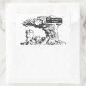 Sticker Rectangulaire SIGNE DU Sommet DU Mont Washington (Sac)