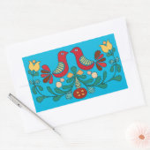 Sticker Rectangulaire Signe hexadécimal, Inséparables, (Enveloppe)