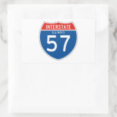 Sticker Rectangulaire SIGNE INTERÉTAIRE 57 - Illinois (Sac)