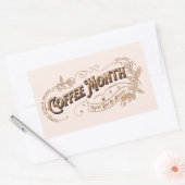 Sticker Rectangulaire SIGNE vintage Mois du café (Enveloppe)