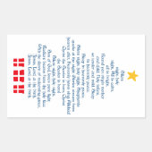 Sticker Rectangulaire Silent Night (Devant)