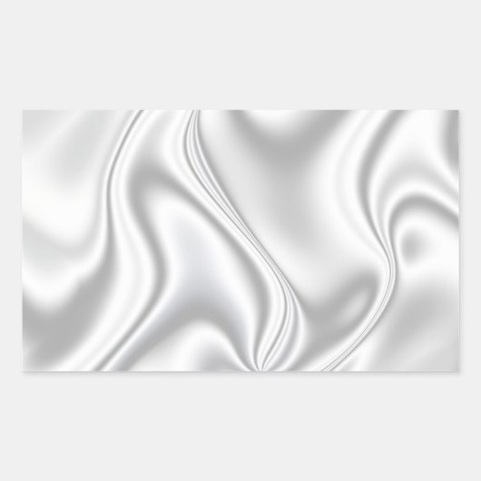 Sticker Rectangulaire Silver Satin (Devant)