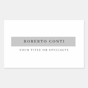 Sticker Rectangulaire Simple et moderne minimaliste