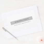Sticker Rectangulaire Simple et moderne minimaliste (Enveloppe)