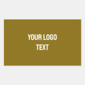 Sticker Rectangulaire Simple minimal elegant custom logo here company cl (Devant)