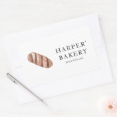 Sticker Rectangulaire Simple moderne boulangerie fraîche Éco logo profes (Enveloppe)