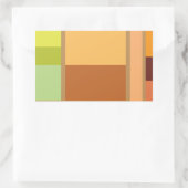 Sticker Rectangulaire Simple Moderne Minimaliste Propre (Sac)