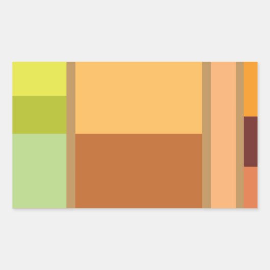 Sticker Rectangulaire Simple Moderne Minimaliste Propre (Devant)