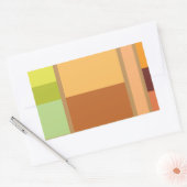 Sticker Rectangulaire Simple Moderne Minimaliste Propre (Enveloppe)