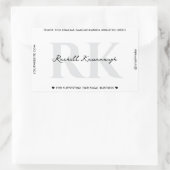 Sticker Rectangulaire Simple Simple Modernisation De Marketing Monogramm (Sac)