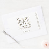 Sticker Rectangulaire Simple Sophistiqué Sugar Scrub Business Hobby (Enveloppe)