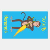 Sticker Rectangulaire Singe avec lance-flammes (Devant)