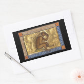 Sticker Rectangulaire Singe bestiaire médiéval c. 1270 (Enveloppe)