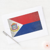 Sticker Rectangulaire Sint Maarten (Enveloppe)