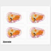 Sticker Rectangulaire Sion Escalade Carabiner (Feuille)