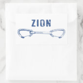 Sticker Rectangulaire Sion Rock Escalade Quickdraw (Sac)