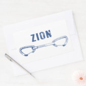 Sticker Rectangulaire Sion Rock Escalade Quickdraw (Enveloppe)