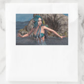 Sticker Rectangulaire Sirène ultramarine (Sac)