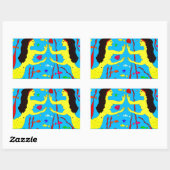 Sticker Rectangulaire sirènes (Feuille)