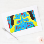 Sticker Rectangulaire sirènes (Enveloppe)