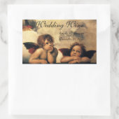Sticker Rectangulaire Sistine Madonna Angels par Raphael Mariage (Sac)