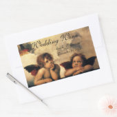 Sticker Rectangulaire Sistine Madonna Anges par Raphaël Mariage (Enveloppe)