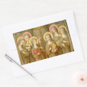 Sticker Rectangulaire Six Saints des Clarés pauvres (SAU 027b) (Enveloppe)