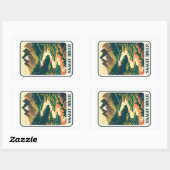 Sticker Rectangulaire Skagit River Washington Colors (Feuille)
