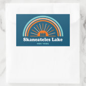 Sticker Rectangulaire Skaneateles Lake New York Rainbow (Sac)