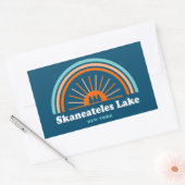 Sticker Rectangulaire Skaneateles Lake New York Rainbow (Enveloppe)