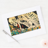 Sticker Rectangulaire Skeleton convoqué par Witch Kuniyoshi Fine Art (Enveloppe)