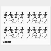 Sticker Rectangulaire Skeletons dansants Halloween Thunder_Cove (Feuille)