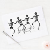 Sticker Rectangulaire Skeletons dansants Halloween Thunder_Cove (Enveloppe)