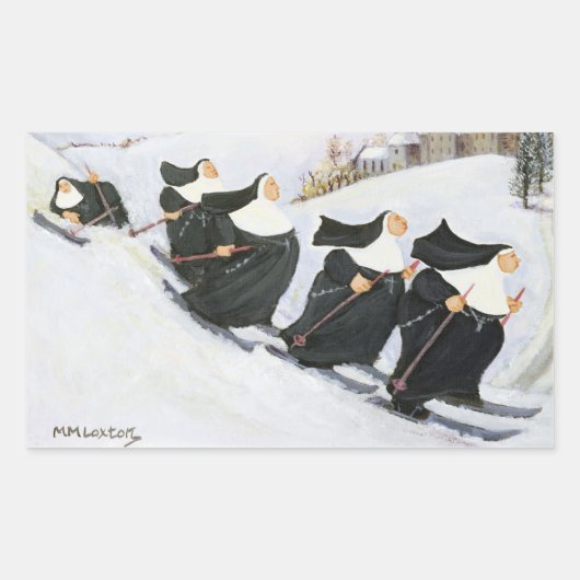 Sticker Rectangulaire Ski (Devant)